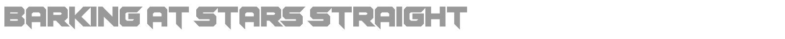 Barking at Stars font preview
